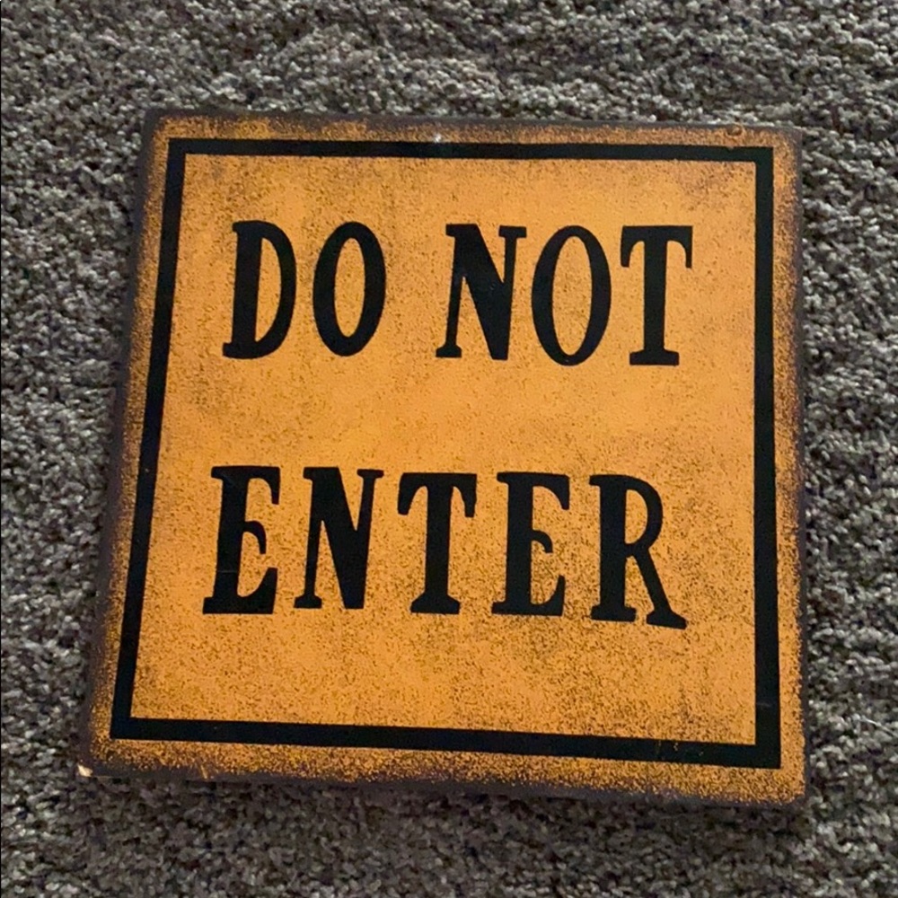 Do not enter sign